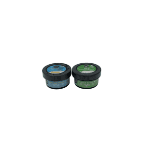 Cannabis-infused butter containers from High Fashion Smokes and Prints.