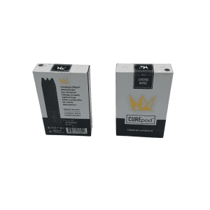 CurePod Starter Kit battery for vaping devices with packaging.