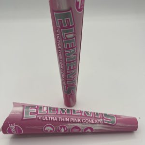 Element Ultra Thin Pink Cones 1 1/4 6 count